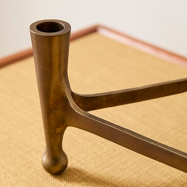 Pierce & Ward Brass Candleholder