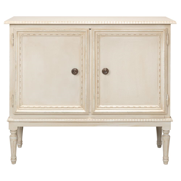 42" Wayne French Country Beige Wood Sideboard