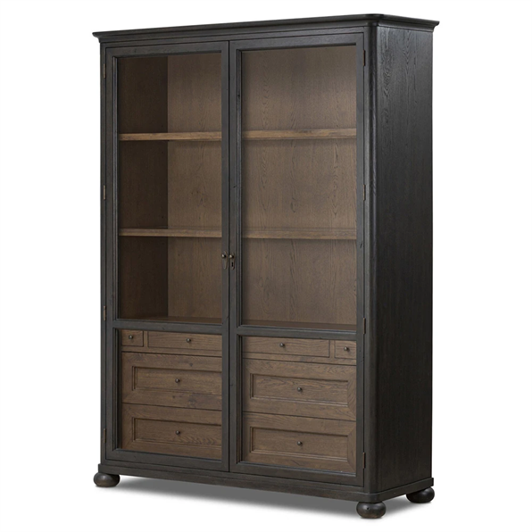 63" Wide - Sussex Smoked Black Wide Cabinet