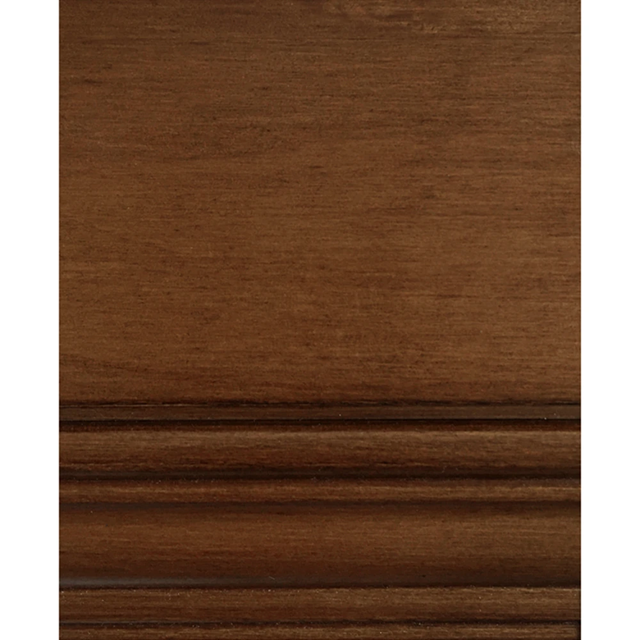 82" Wide - Faith Updated Traditional Pecan Brown Wood Hutch