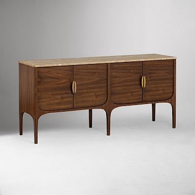 64" Amalthea Travertine Buffet