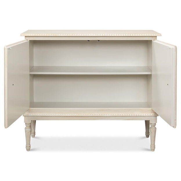42" Wayne French Country Beige Wood Sideboard
