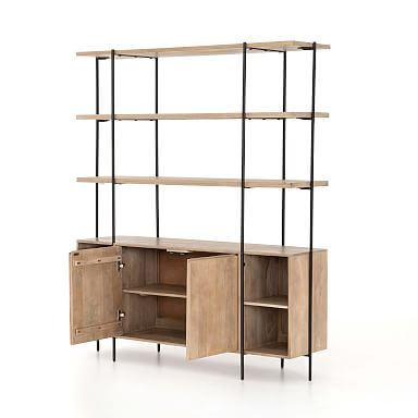 65" Natural Mango Buffet & Hutch