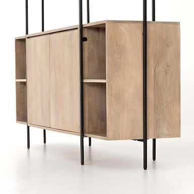 65" Natural Mango Buffet & Hutch