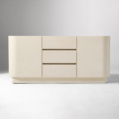 64" - Solstice Painted Raffia Buffet