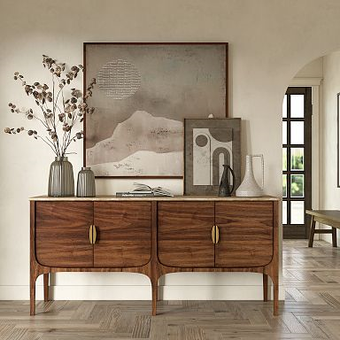 64" Amalthea Travertine Buffet