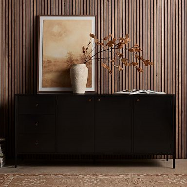 74" Bronzed Iron Buffet