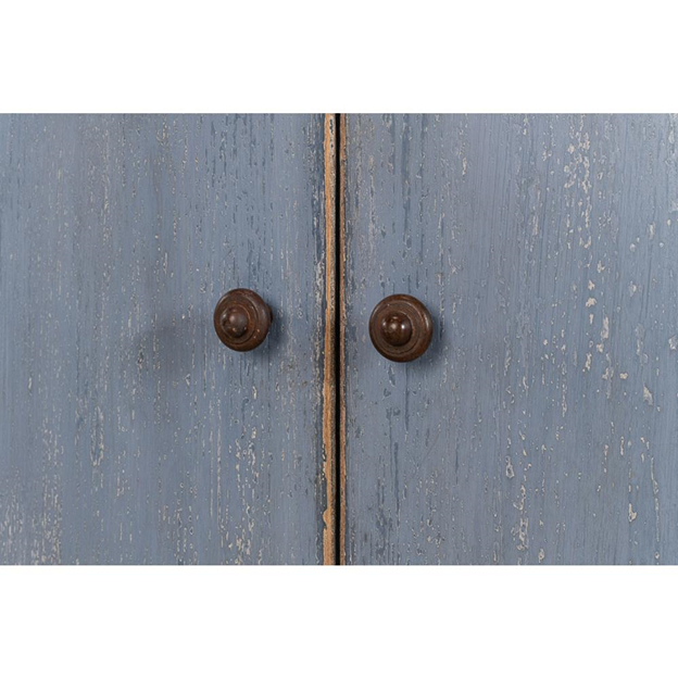 71" Tolumn French Country Blue Reclaimed Pine Wood Sideboard