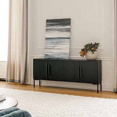 77" Herringbone Wood Buffet