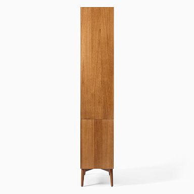 35" Wide - Mid-Century Glass Cabinet
