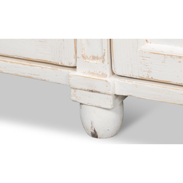65" Gareth French Country White Reclaimed Pine Wood Sideboard