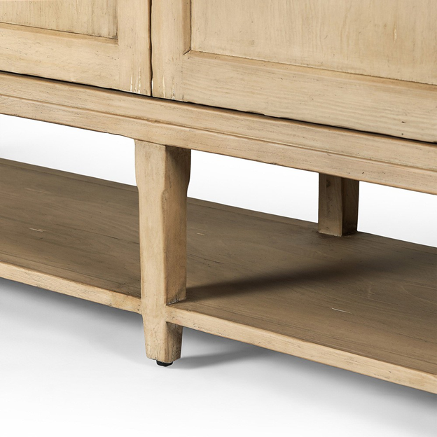 84" Miles Updated Traditional Aged Brown Wood Sideboard