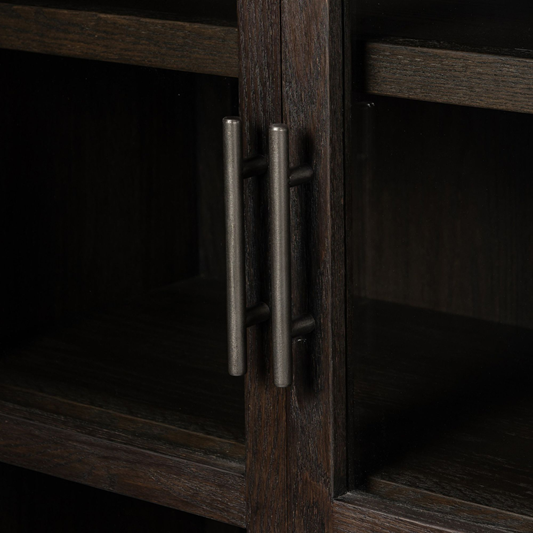 38" Wide - Casiphia Arched Oak Cabinet