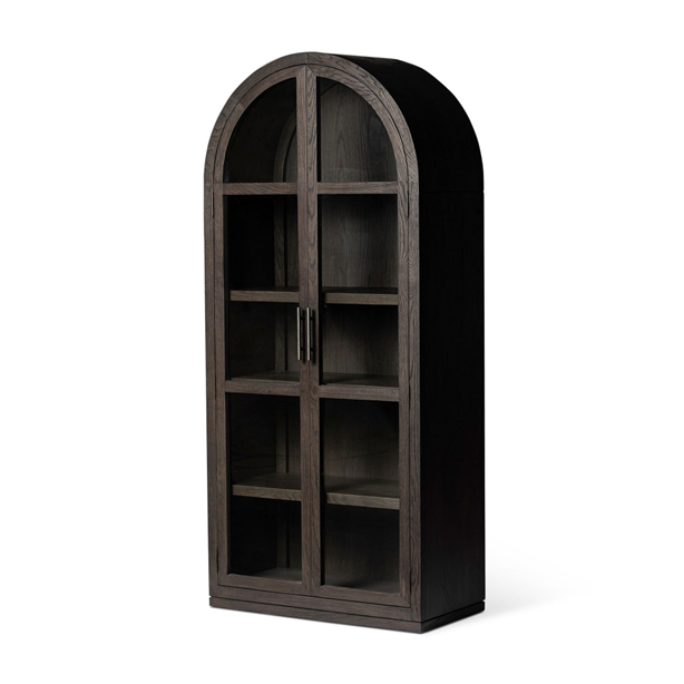 38" Wide - Casiphia Arched Oak Cabinet
