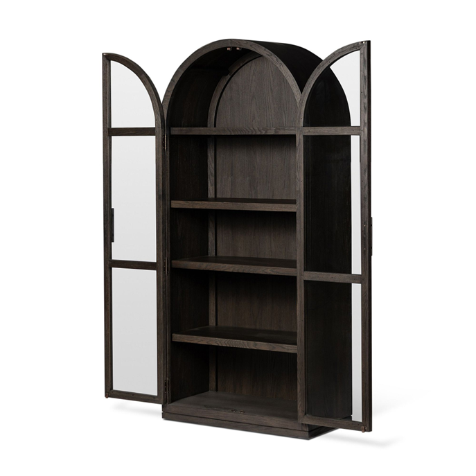 38" Wide - Casiphia Arched Oak Cabinet