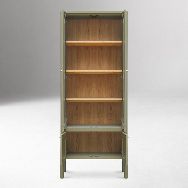86" Tall - Emman Tall Glass Cabinet