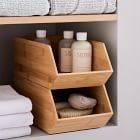 Set of 2 -Brockton Bamboo Stacking Boxes