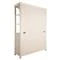 Edison French Country White Wood 2 Door Display Case China Cabinet
