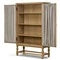 Finley Aged Smoked Oak Wood Cabinet