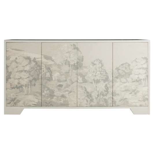 72" Daliyah Modern Classic Cream Tapestry Sideboard