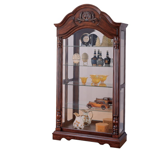 84" Denton Cherry Curio Cabinet