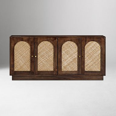 66" Despina Cane Arched Sideboard