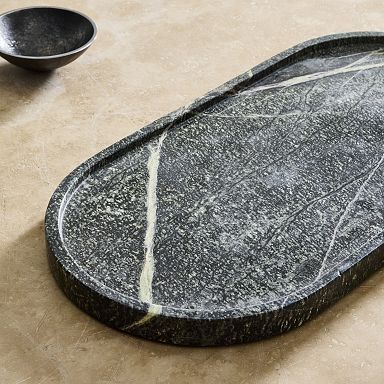 Marble Pill Shaped Tray