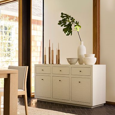 60" Mayson Painted Grasscloth Buffet