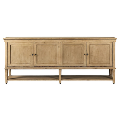 84" Miles Updated Traditional Aged Brown Wood Sideboard