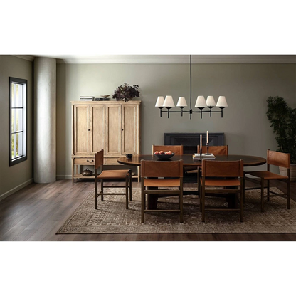 60" Wide - Brook Updated Traditional Aged Light Pine Wood Wide Cabinet