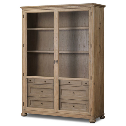 63" Wide - Sussex Drifted Oak Wide Cabinet