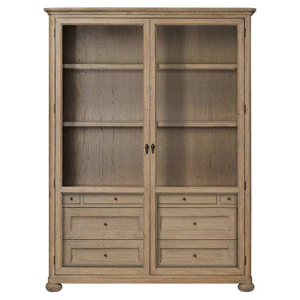 63" Wide - Sussex Drifted Oak Wide Cabinet