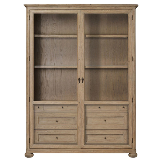 63" Wide - Sussex Drifted Oak Wide Cabinet