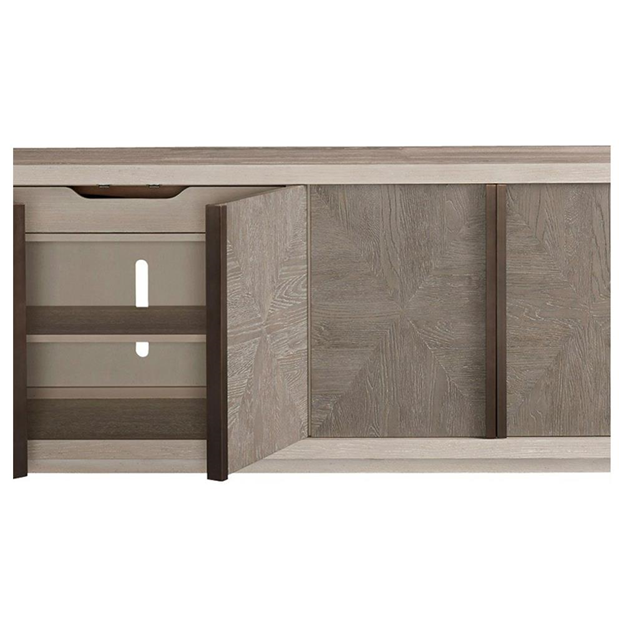 80" Cath Modern Classic Two-Toned Grey Wood Sideboard Buffet
