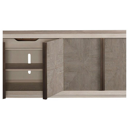 80" Cath Modern Classic Two-Toned Grey Wood Sideboard Buffet
