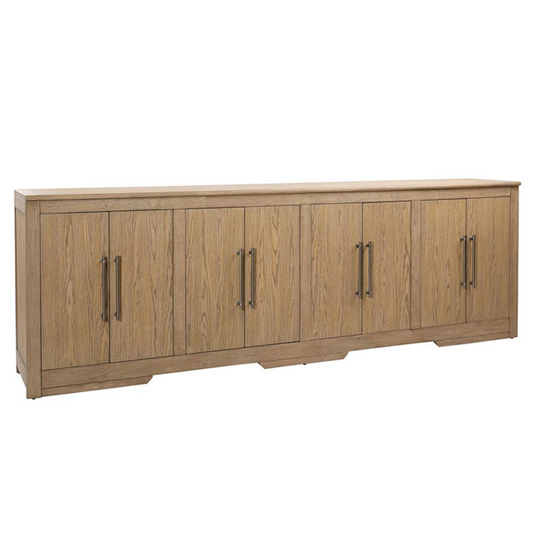 106" Dakota Rustic Lodge Natural Oak Wood Sideboard