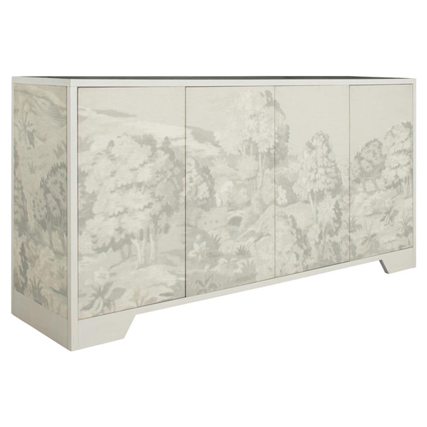 72" Daliyah Modern Classic Cream Tapestry Sideboard