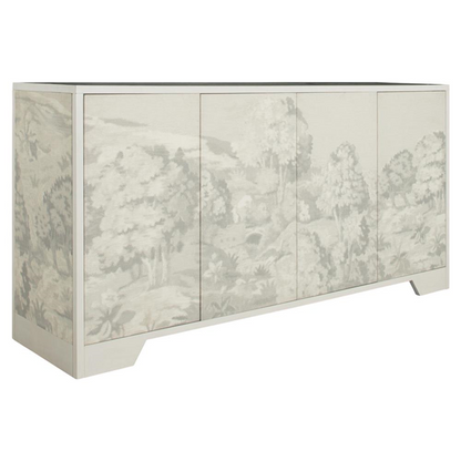 72" Daliyah Modern Classic Cream Tapestry Sideboard