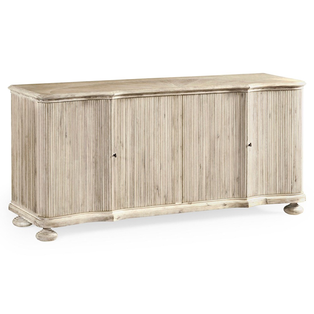72" Gabriel Updated Traditional Washed Acacia Wood Buffet