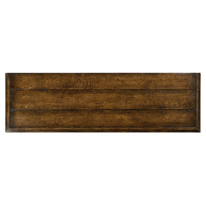 64" Archibald Updated Traditional Dark Brown Oak Buffet
