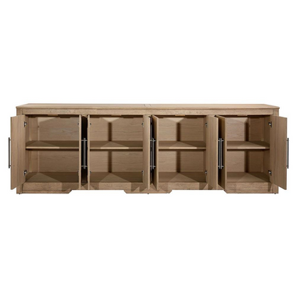 106" Dakota Rustic Lodge Natural Oak Wood Sideboard