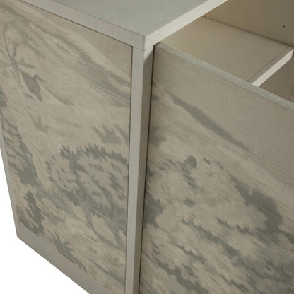 72" Daliyah Modern Classic Cream Tapestry Sideboard