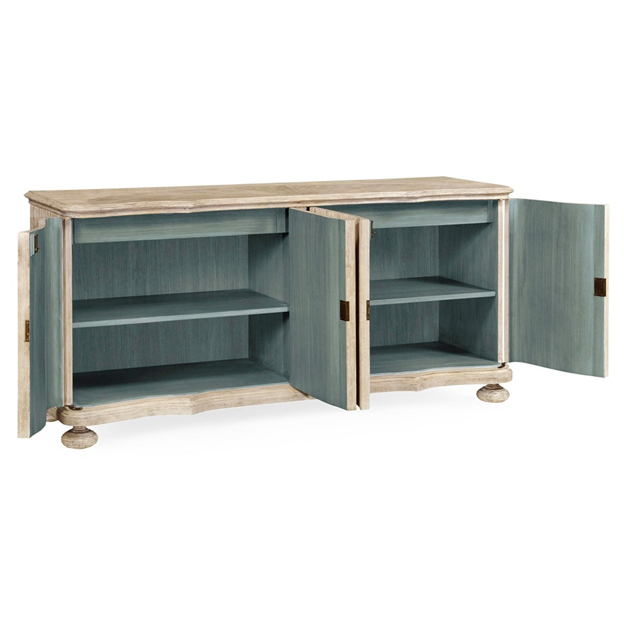 72" Gabriel Updated Traditional Washed Acacia Wood Buffet