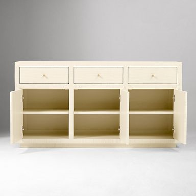 60" Mayson Painted Grasscloth Buffet