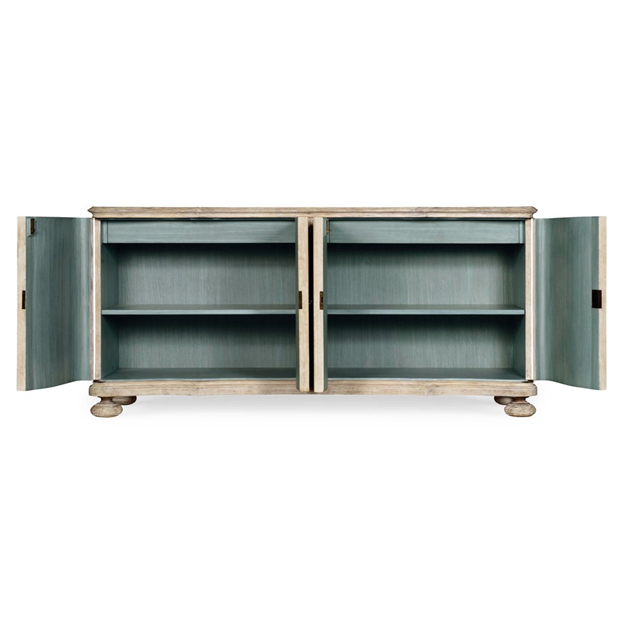 72" Gabriel Updated Traditional Washed Acacia Wood Buffet