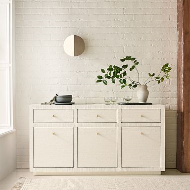 60" Mayson Painted Grasscloth Buffet