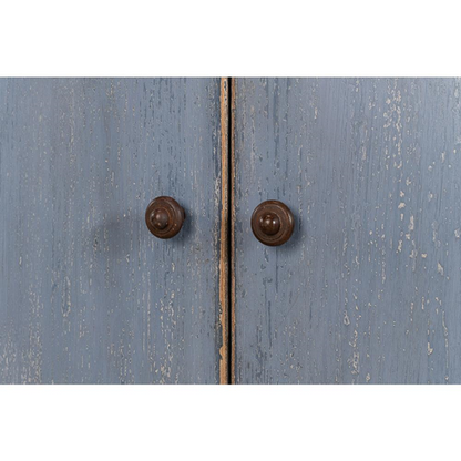 71" Tolumn French Country Blue Reclaimed Pine Wood Sideboard