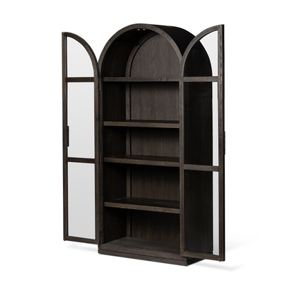 38" Wide - Casiphia Arched Oak Cabinet