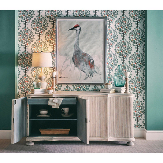 72" Gabriel Updated Traditional Washed Acacia Wood Buffet