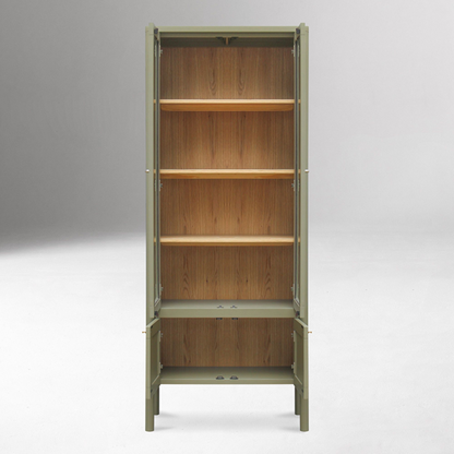 86" Tall - Emman Tall Glass Cabinet